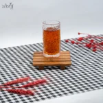 لیوان بلند یخی شفاف چین(یک عددی)