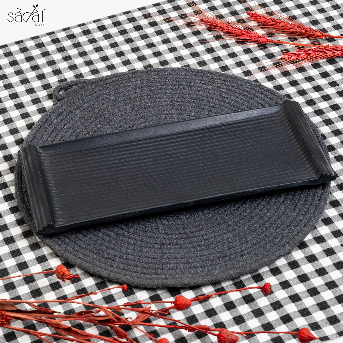 110_10_11zon رولت سرو شیاردار بلک ملامین ( یک عددی) - تصویر 1