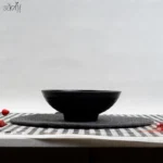 پیاله سرو شیاردار18 سانت بلک ملامین (یک عددی) - تصویر 2