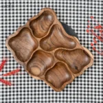 اردور چوب گردو مستطیل 6 خانه ( یک عددی)