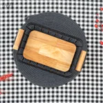 سبدنان چوبی فلزی مستطیل یونیک (یک عددی) - تصویر 3