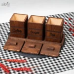 ست پاسماوری چوبی ادریک مدل جنگل ( ست 3 عددی) - تصویر 3