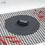 پیاله مزه سس مستطیل بلک ملامین(یک عددی)