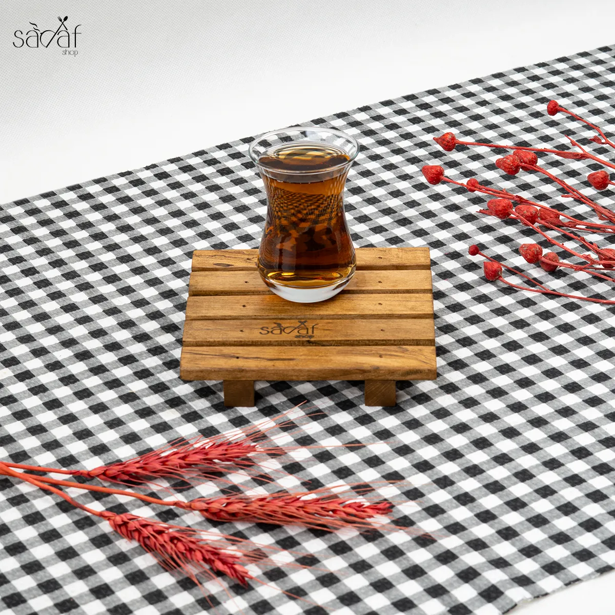 204_34_11zon استکان کمر باریک 160 سی سی آیدا (دست 6 عددی) - تصویر 1