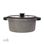 قابلمه دو دسته درب دار28 سانت مونارک پلاس زرساب (یک عددی)