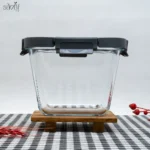ظرف دو تیکه فریزری و ماکروویو قفل دار مربع - Image 4