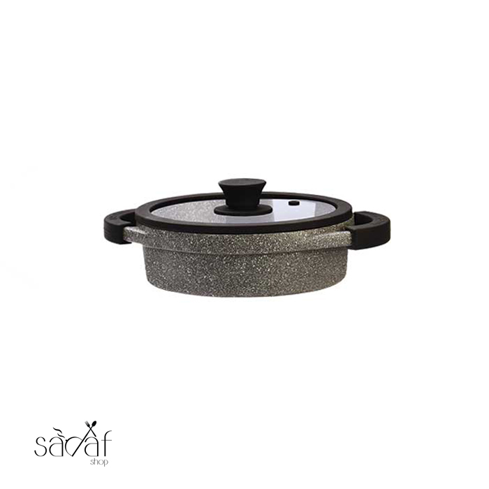 420KG تابه دو دسته درب دار 20 سانت مونارک پلاس زرساب (یک عددی) - تصویر 1