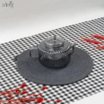 کتری و قوری پیرکس شیاردار دودی - تصویر 3