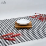 نعلبکی سفید دور طلایی لورین ( دست 6 عددی) - تصویر 2