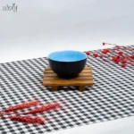 پیاله سرو سرامیک مشکی داخل رنگارنگ (دست 6 عددی) - تصویر 5