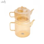 کتری و قوری پیرکس شیاردار شامپاینی - تصویر 4