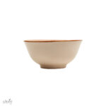 پیاله سرو گود 16 سانت سرامیک کرم دور قهوه ای (یک عددی) - تصویر 2