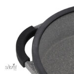 تابه دو دسته درب دار 20 سانت مونارک پلاس زرساب (یک عددی) - تصویر 3