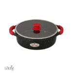 تابه دو دسته درب دار 24 سانت مونارک زرساب (یک عددی)