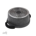 قابلمه دو دسته درب دار28 سانت مونارک پلاس زرساب (یک عددی) - تصویر 2