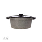 قابلمه دو دسته درب دار24 سانت مونارک پلاس زرساب (یک عددی)