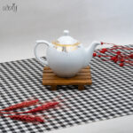 قوری چینی شاینا طرح دار لورین (یک عددی)