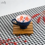 فنجان لاته/ سوپ فانتزی رنگی(سرمه ای) دنی هوم ( یک عددی)