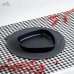 پلیت سرو دفرم دیپ 19 /21 سانت بلک ملامین (یک عددی)