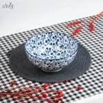 کاسه سالاد 23 سانت گل آبی دنی هوم (یک عددی)