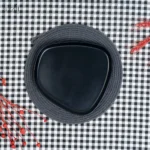 پلیت سرو دفرم 23 /25 سانت بلک ملامین (یک عددی) - تصویر 2