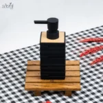 جا مایع بلند مکعب آجری اکرولیک مشکی (یک عددی)