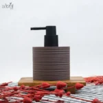 جا مایع شیاردار کوتاه استوانه اکرولیک عنابی  (یک عددی) - تصویر 2