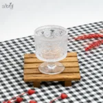 ظرف دسر/ بستنی پایه دار طرح زارا ( یک عددی)