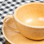 فنجان و نعلبکی سرامیک ری اکتیو کرم 300 سی سی (یک عددی) - تصویر 2