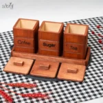 ست پاسماوری چوبی ادریک مدل جنگل ( ست 3 عددی) - تصویر 3