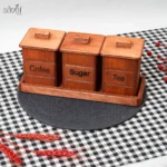 ست پاسماوری چوبی ادریک مدل جنگل ( ست 3 عددی) - تصویر 2