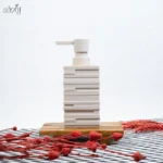 جا مایع بلند مکعب آجری اکرولیک کرم (یک عددی) - تصویر 2