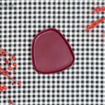 زیر دستی سرو دفرم 16 / 18 سانت رد ملامین (یک عددی) - تصویر 2