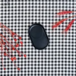 زیر لیوان / استکانی بیضی بلک ملامین(یک عددی) - تصویر 2