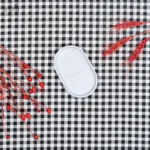 زیر لیوان / استکانی بیضی سفید ملامین(یک عددی) - تصویر 2