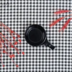 ظرف سرو گرد دسته دار دیپ سرامیک مشکی (یک عددی) - تصویر 3