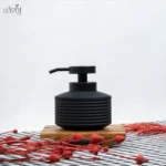 جا مایع کوتاه شیاردار تخت اکرولیک مشکی (یک عددی)