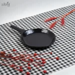 ظرف سرو طرح تابه سرامیک مشکی (یک عددی)