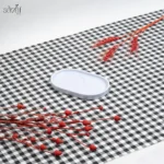 زیر لیوان / استکانی بیضی سفید ملامین(یک عددی)