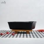 تابه فر مستطیل تک نفره سرامیک مشکی (یک عددی) - تصویر 2