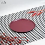 پلیت سرو 25 سانت رد ملامین (یک عددی)