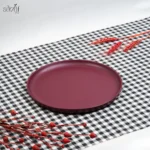 پلیت سرو 27 سانت رد ملامین (یک عددی)