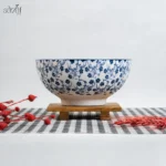 کاسه سالاد 23 سانت گل آبی دنی هوم (یک عددی) - تصویر 3