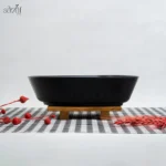 پلیت سرو دفرم دیپ20 /23 سانت بلک ملامین (یک عددی) - تصویر 3