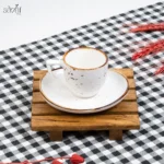 فنجان و نعلبکی کرم خالدار روستیک دنی هوم 80 سی سی (یک عددی) - تصویر 2