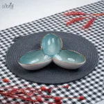 اردور سه خانه 17 سانت سرامیک سبز روستیک دنی هوم (یک عددی)