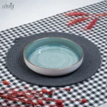 دیپ سرو 20 سانت  سرامیک سبز روستیک دنی هوم(یک عددی)