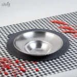 کاسه سرو داخل گود 24 سانت استیل سیلور آتیماه (یک عددی) - تصویر 2