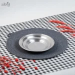 ظرف سرو داخل گود 19 سانت استیل سیلور آتیماه (یک عددی)