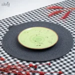 زیر دستی سبز 19 سانت سرامیک فانتزی آبرنگی ساور (یک عددی)